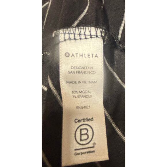 Athleta Santorini Small Dress Striped Modal Casual Travel Beach Flattering - Picture 5 of 7